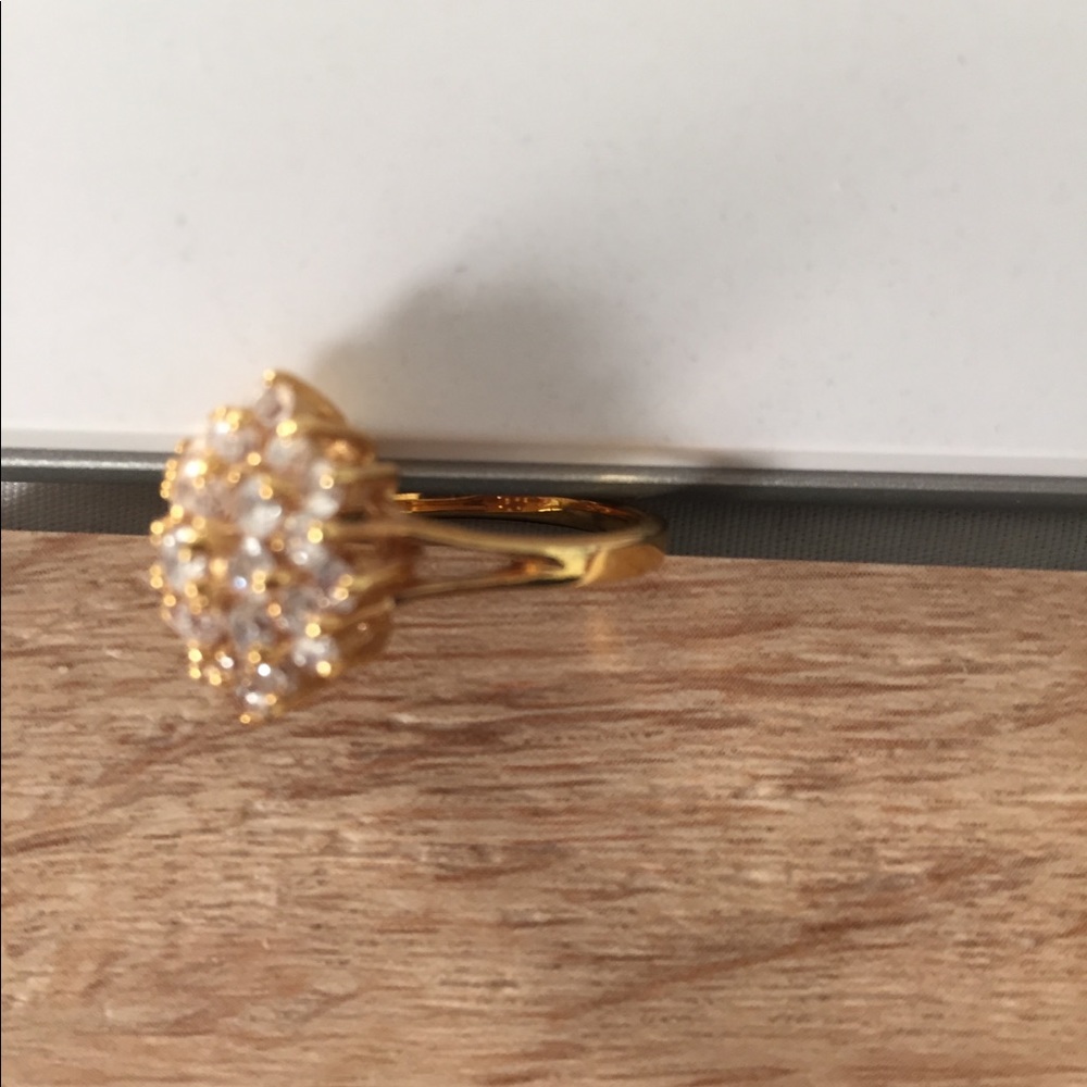 Simulated Diamond Ring multiple stones - Picture 3 of 3